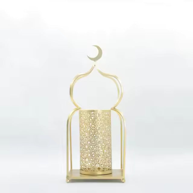 amadan Iron Lantern Masjid Shape Set of 3