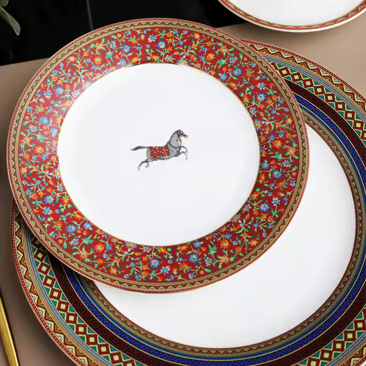 vintage horse  plates