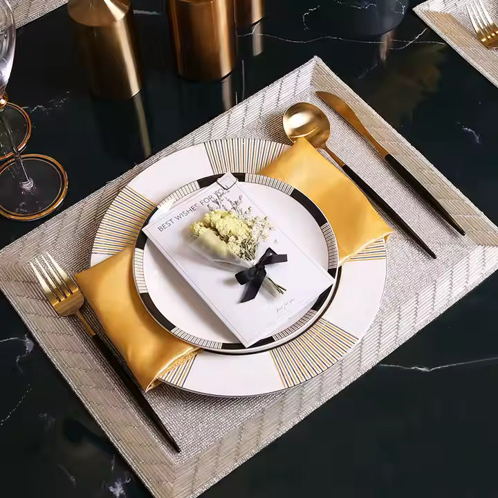 luxury set of 2 plate