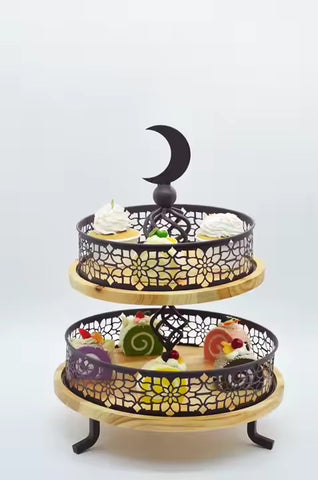 Ramadan Decoration Wood plate by lux dishes