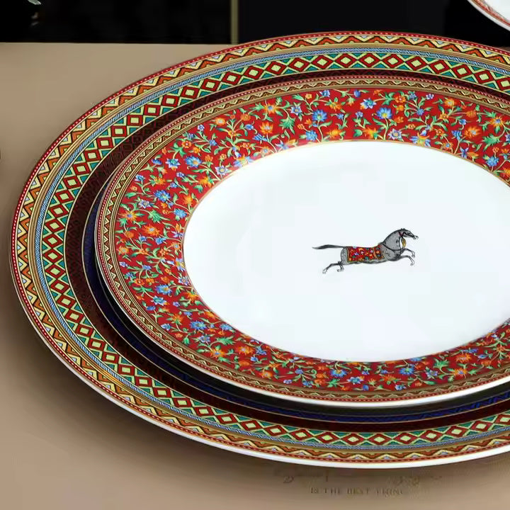 vintage horse  plates