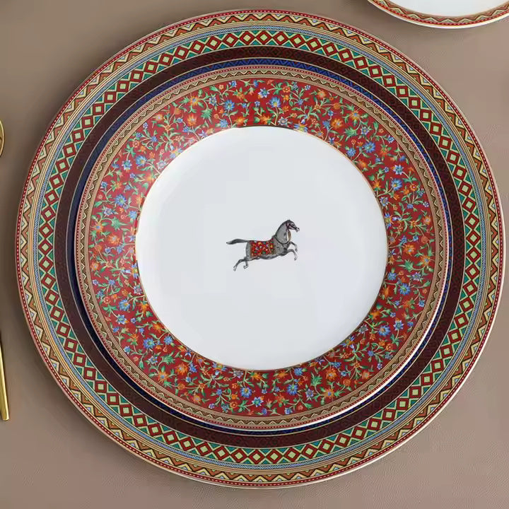 vintage horse  plates