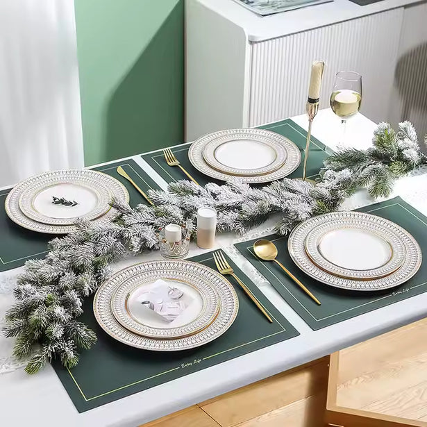 2 plate and bowl set hand made by lux dishes