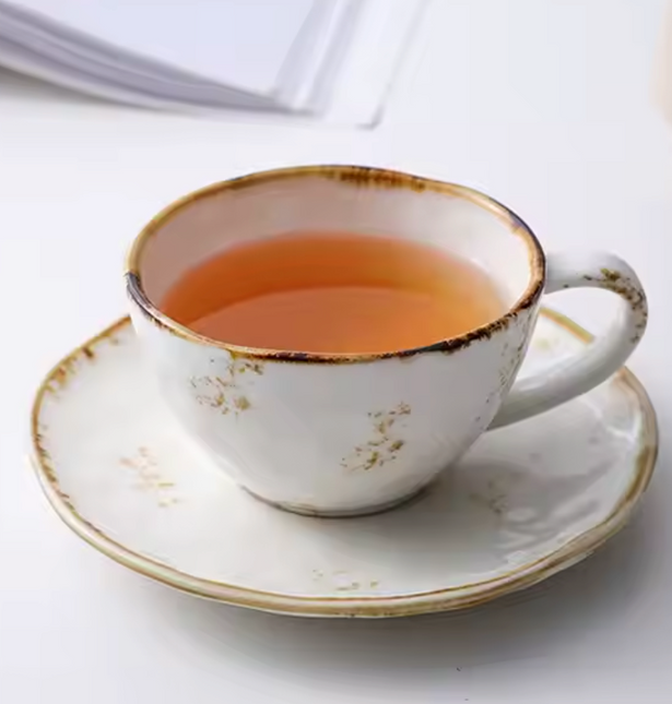 Hand-Painted Ceramic Tea Cups by lux dishes