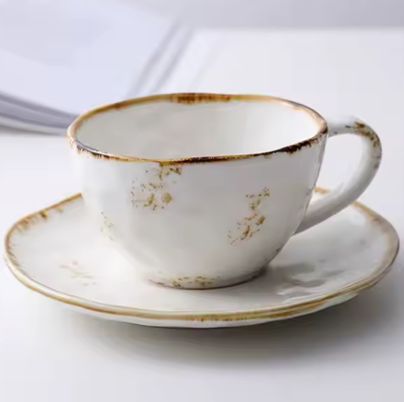 Hand-Painted Ceramic Tea Cups