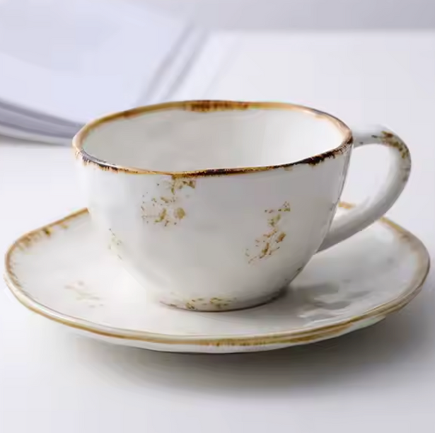 Hand-Painted Ceramic Tea Cups by lux dishes