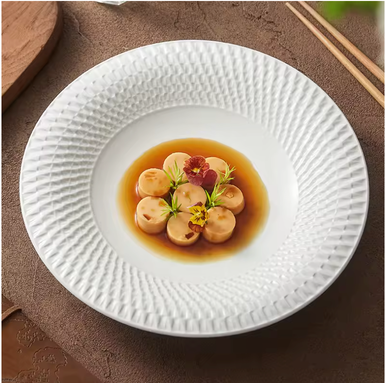 white porcelain plate
