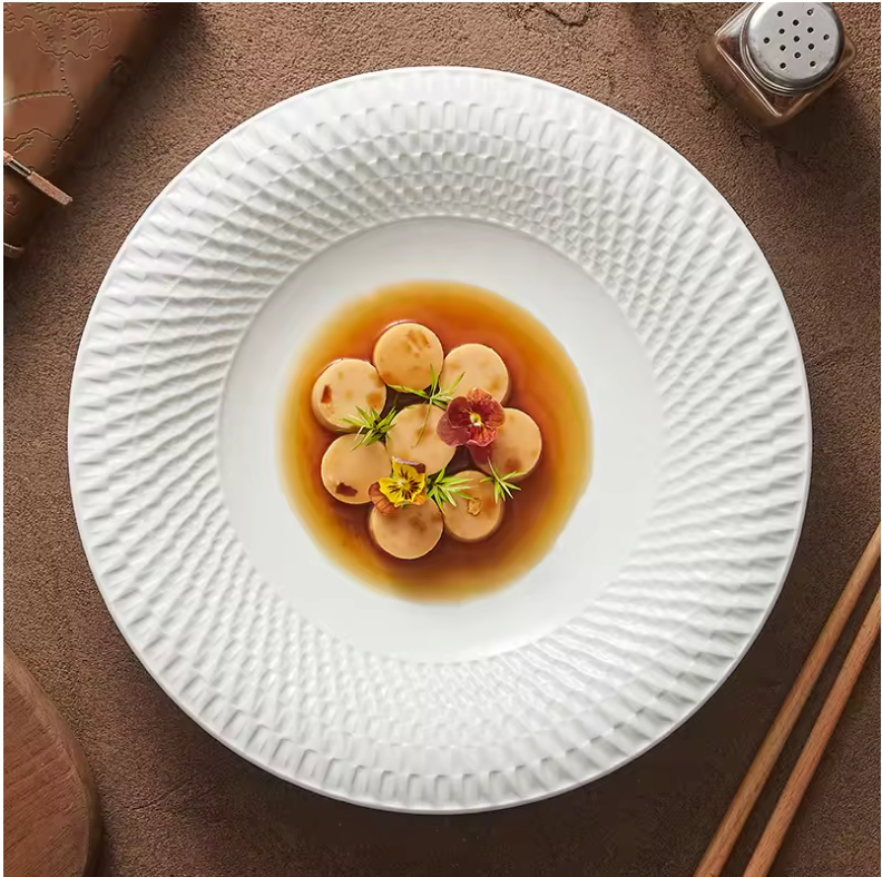 white porcelain plate