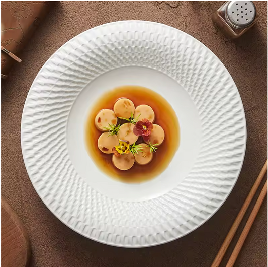 white porcelain plate