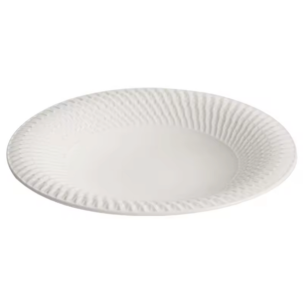 white porcelain plate by lux dishes