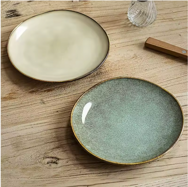 Vintage Ceramic Western Steak Plate by lux dishes