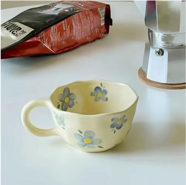 Handmade  Floral Mugs by lux dishes