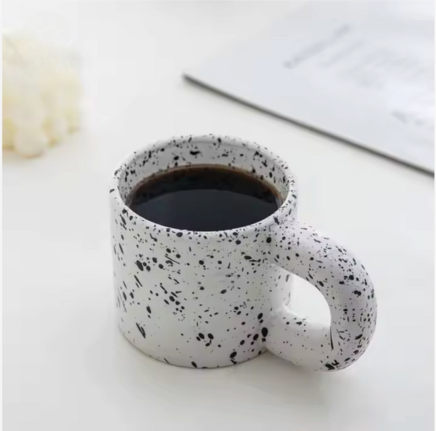 Unique handmade Style Fat Round Handle  by lux dishes