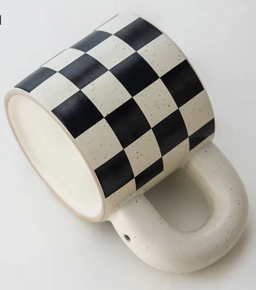 Unique handmade Style Fat Round Handle  by lux dishes